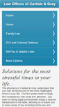 Mobile Screenshot of carlisleandgraylaw.com