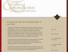 Tablet Screenshot of carlisleandgraylaw.com